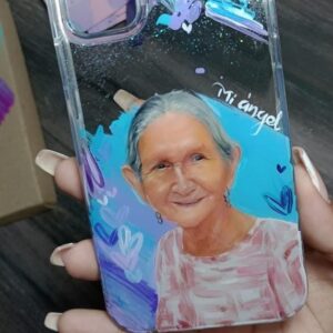 funda pintada a mano